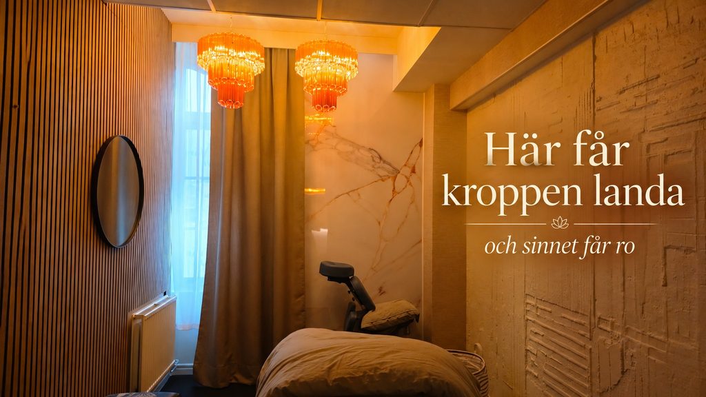 Behandlingsrummet hos Min Vän Wellness i Mariestad